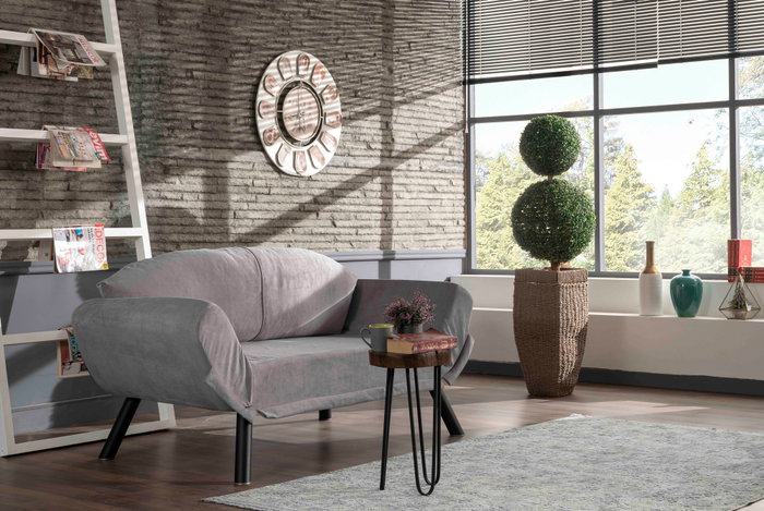 Atelier Del Sofa Genzo - Sofá cama de 2 plazas - Gris